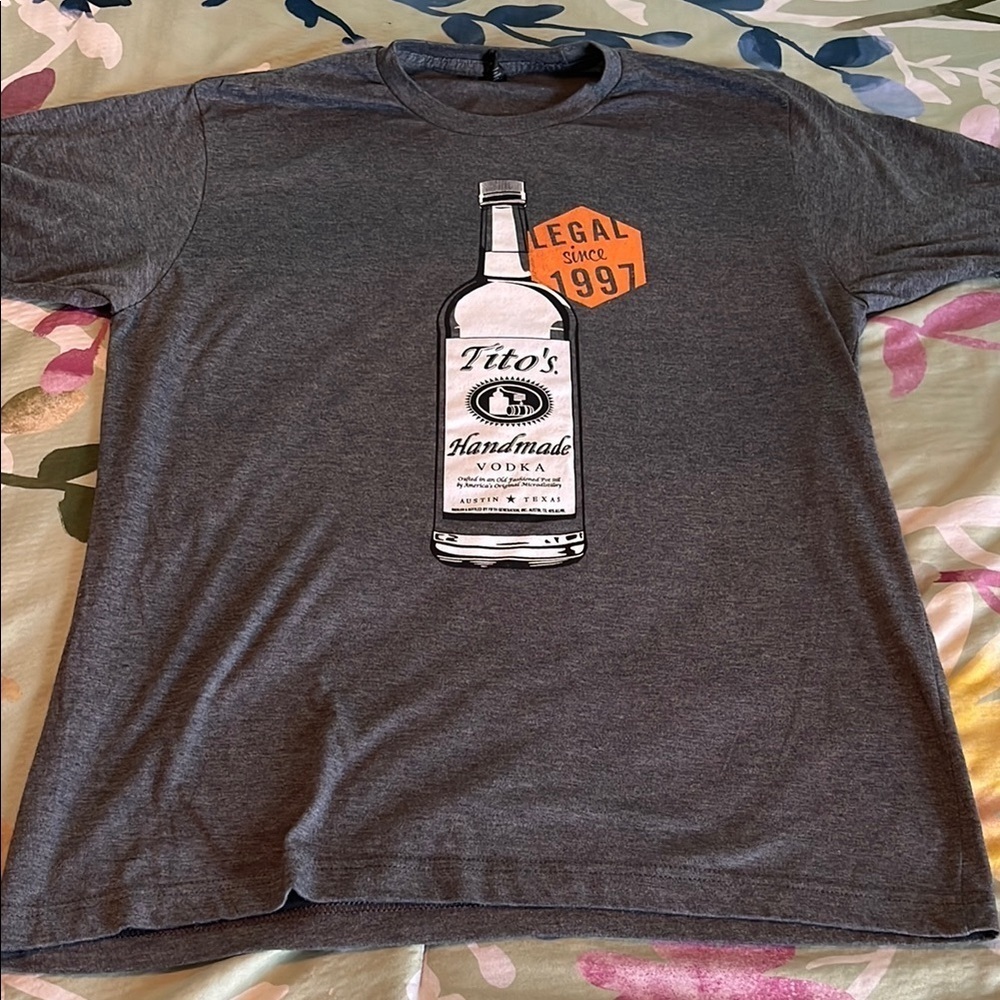 Tito’s short sleeve promo tee.